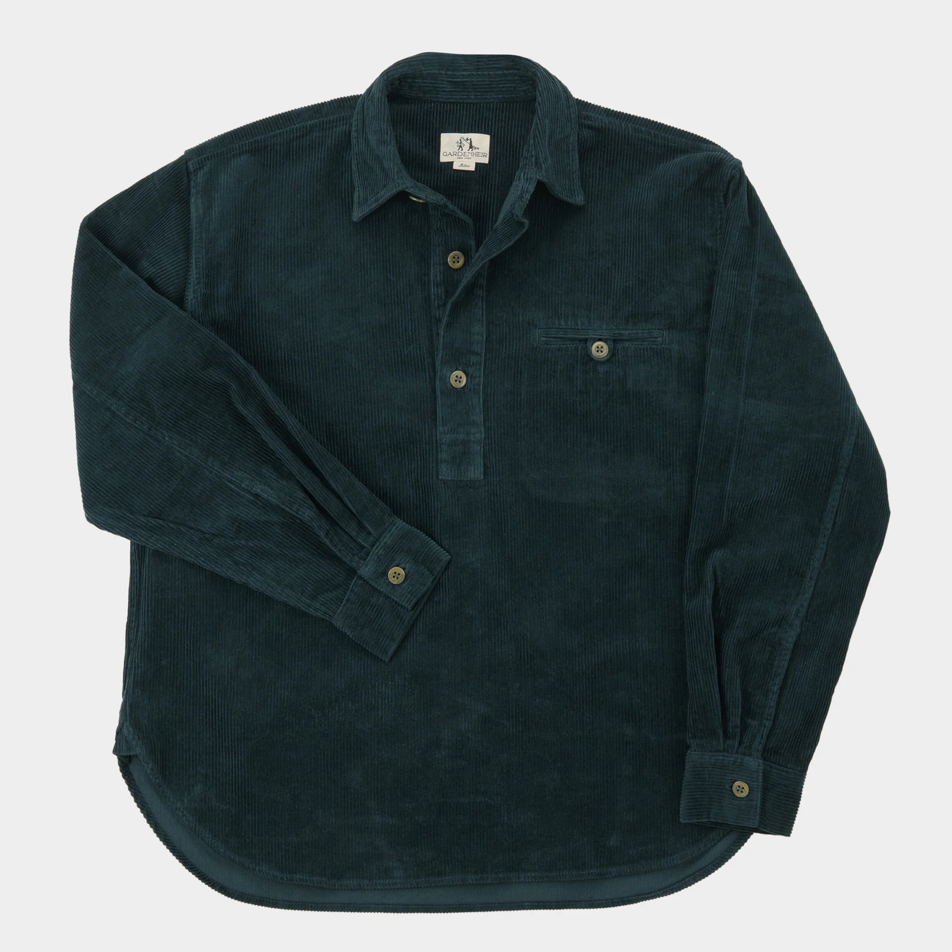 Japanese Cotton Corduroy Gardening Smock No. 2 in Lagoon